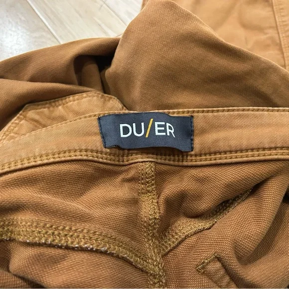 Duer Golden Brown No Sweat Relaxed Taper Fit Casual Pants - Men’s Size 34 x 32 - Picture 4 of 11